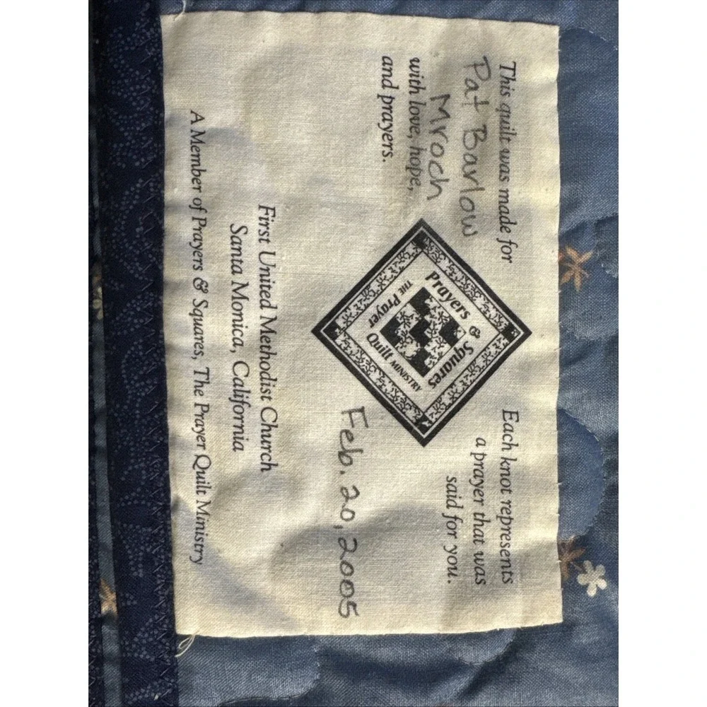 The Prayers‎ & Squares Quilt Ministry Quilt Blanket/Comforter fed 2005 58